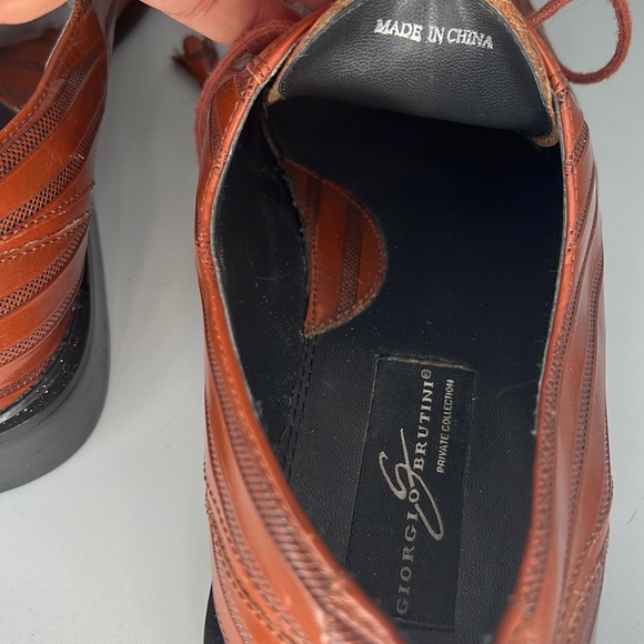 Giorgio Brutini Private Collection Men’s Leather Upper Oxford Shoes sz 12M - Picture 10 of 10
